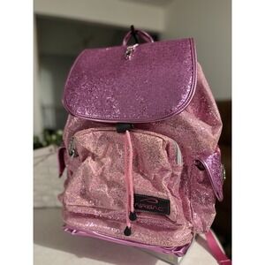 AIRBAC Rare PINK Sparkle Glitter Backpack Cheerleader Dancer Pump Up Cheer Bag
